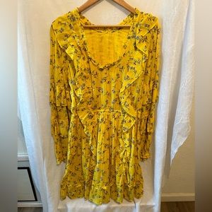 Dress Kate Hudson Happy x Nature Long Sleeve Ruffled Floral